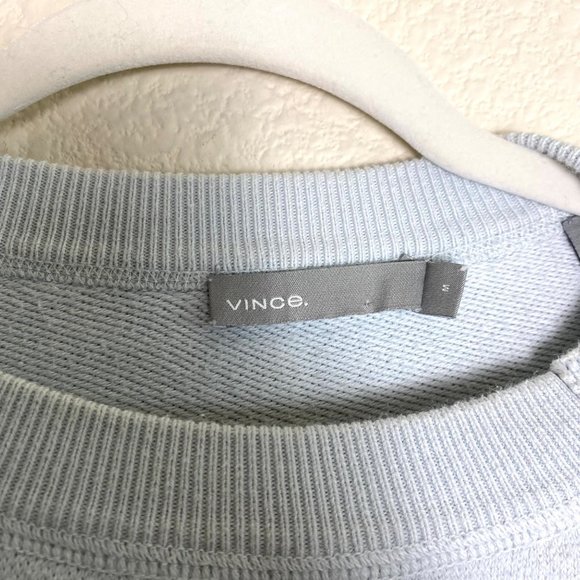 VINCE Ribbed Raglan Sleeve Crewneck Long Sleeve Sweater Top - Picture 7 of 9